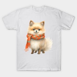 Winter dog pomeranian T-Shirt